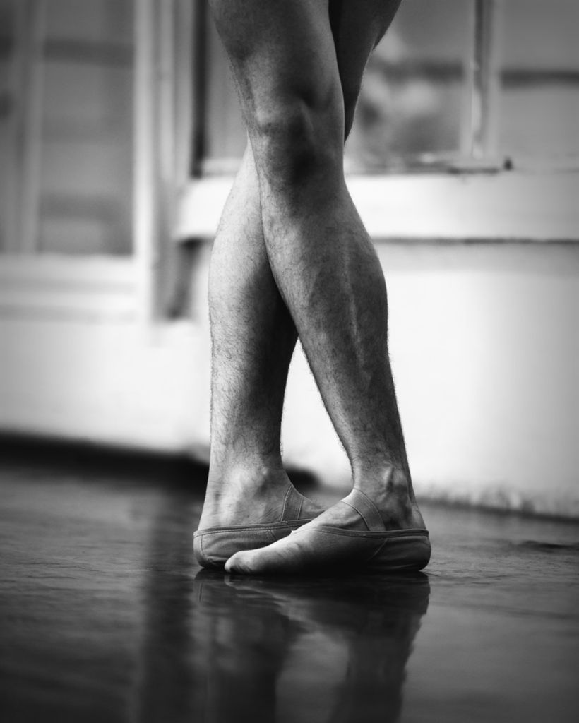 A dancer's feet, a nod to Tony's dance heritage