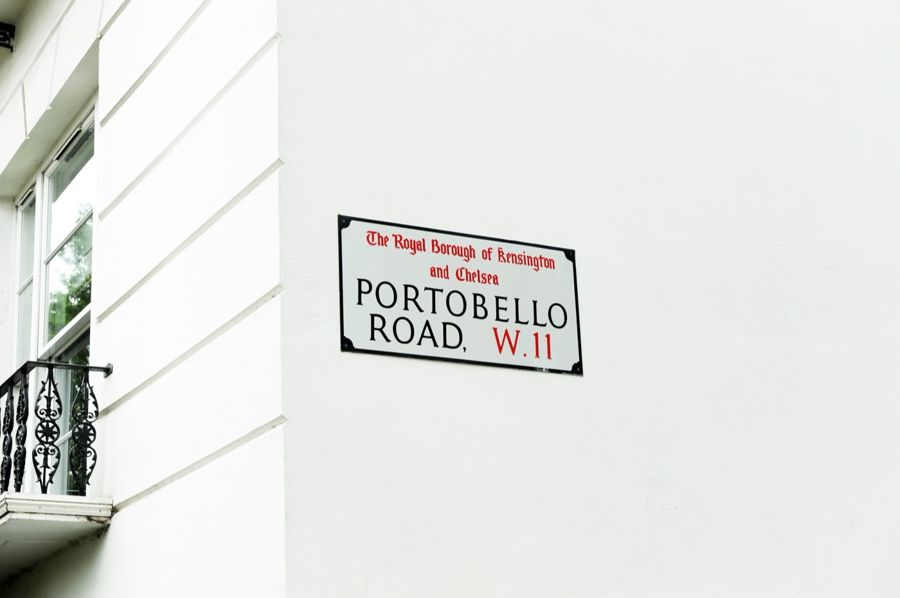 Portobello Road W11 street sign